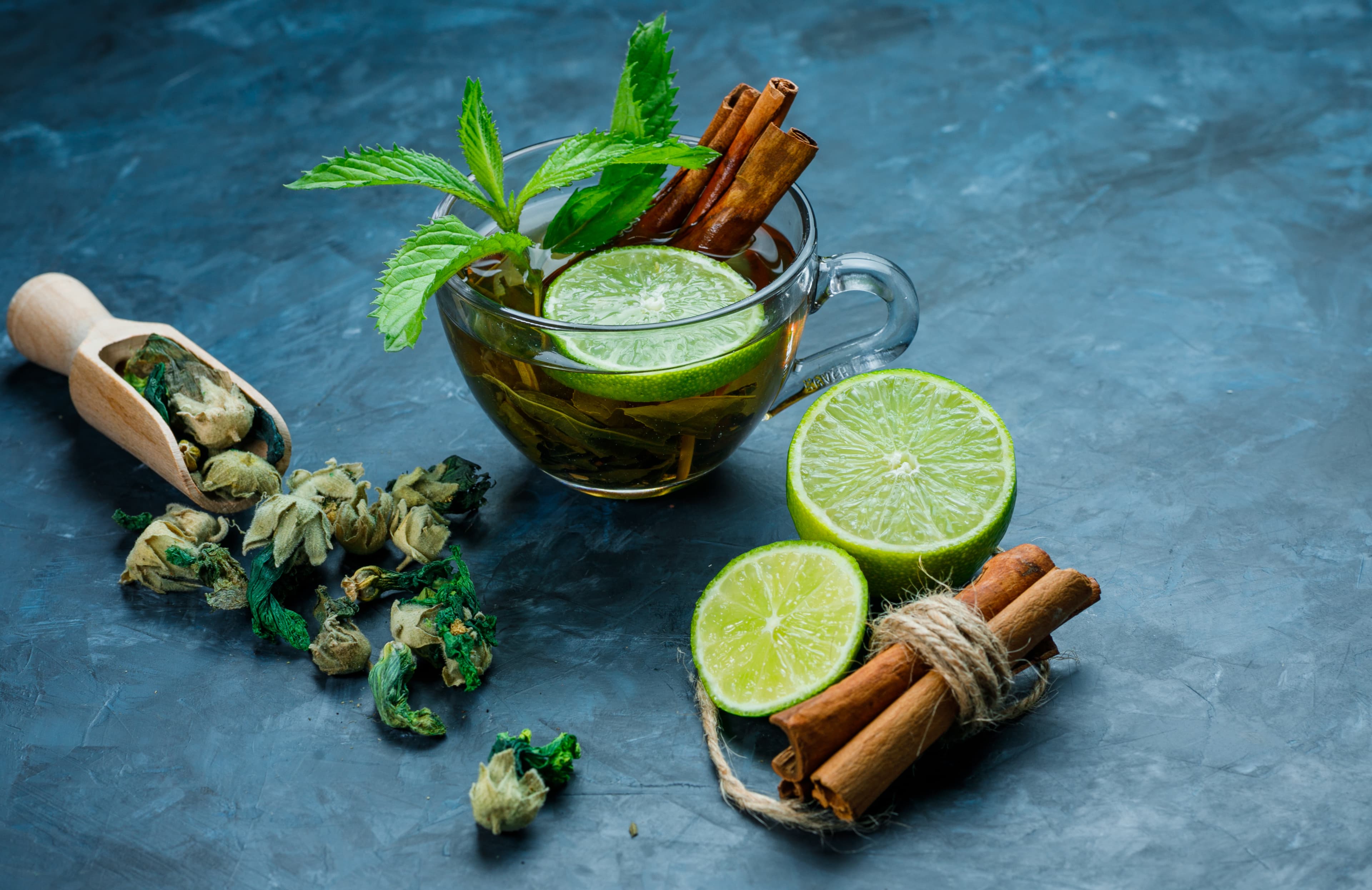 Herbal ingredients background